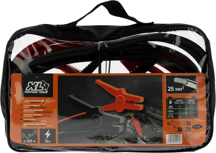 Xl Perform Tools Cables de Arranque XL 25mm² para Motor Diesel 5.5l, 3m de Longitud