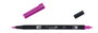 Tombow ABT-685 Rotulador de Doble Punta Pincel y Fina Deep Magenta
