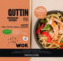 Inde Sartén Wok Quttin con Mango de Madera, 30 cm (6 Unidades)