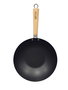 Inde Sartén Wok Quttin con Mango de Madera, 30 cm (6 Unidades)