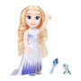 JAKKS PACIFIC 225136 Muñeca Princesa Elsa de Disney Frozen 2, Musical con Vestido Epílogo, Canta en Castellano, Incluye Olaf y Accesorios, 38 Cm