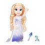 JAKKS PACIFIC 225136 Muñeca Princesa Elsa de Disney Frozen 2, Musical con Vestido Epílogo, Canta en Castellano, Incluye Olaf y Accesorios, 38 Cm