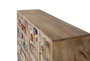 GINER Y COLOMER Cómoda de Madera de Mango Natural con 13 Cajones y Decoración Artesanal