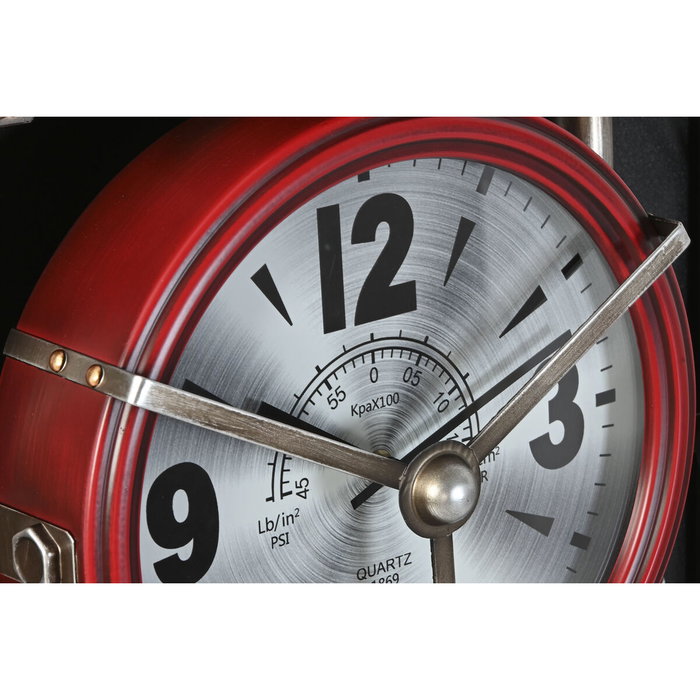 DKD Home Decor Reloj de Pared Moto Rojo, Negro y Dorado DKD Home Decor Reloj de Pared Moto Rojo, Negro y Dorado