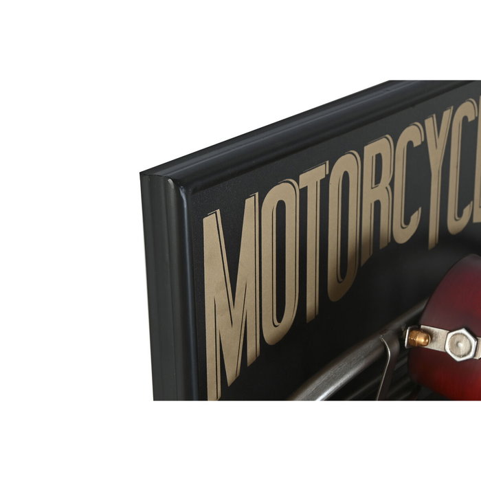 DKD Home Decor Reloj de Pared Moto Rojo, Negro y Dorado DKD Home Decor Reloj de Pared Moto Rojo, Negro y Dorado