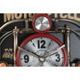 DKD Home Decor Reloj de Pared Moto Rojo, Negro y Dorado