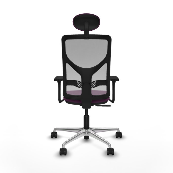 PIQUERAS Y CRESPO Silla de oficina Motilla con mecanismo Sincro, Morado y Gris