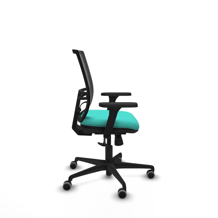 PIQUERAS Y CRESPO Silla de oficina Yunquera con mecanismo Sincro, Turquesa y Negro PIQUERAS Y CRESPO Silla de oficina Yunquera con mecanismo Sincro, Turquesa y Negro