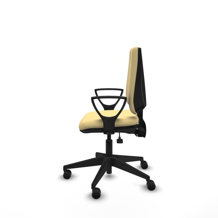 PIQUERAS Y CRESPO Silla de oficina Elche, mecanismo Asincro, Similpiel Crema PIQUERAS Y CRESPO Silla de oficina Elche, mecanismo Asincro, Similpiel Crema
