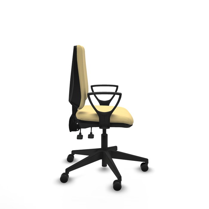 PIQUERAS Y CRESPO Silla de oficina Elche, mecanismo Asincro, Similpiel Crema PIQUERAS Y CRESPO Silla de oficina Elche, mecanismo Asincro, Similpiel Crema