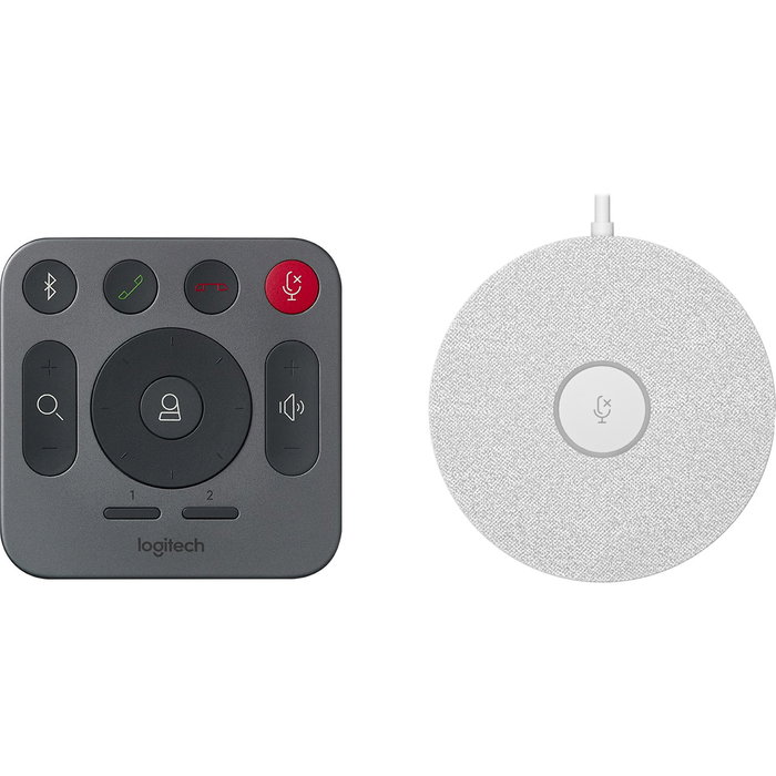 Logitech Rally Plus Sistema de Vídeoconferencia 4K Ultra HD con Micrófonos Blancos
