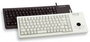 Cherry G84-5400 Teclado USB Alámbrico para PC, 89 Teclas QWERTY Negro con Distribución Portuguesa (PT) - Teclado con Trackball Integrado
