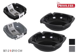 Privilege Set 2 Ceniceros Melamina 10 cm Surtido (18 Unidades)