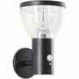 Brilliant Tulip Aplique de exterior LED y solar con detector de movimiento, Negro