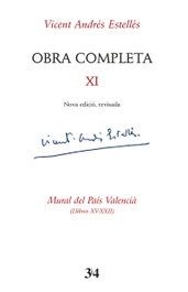 TRES I QUATRE, Obra completa revisada, volumen 11, Vicent Andrés Estellés - TRES I QUATRE
