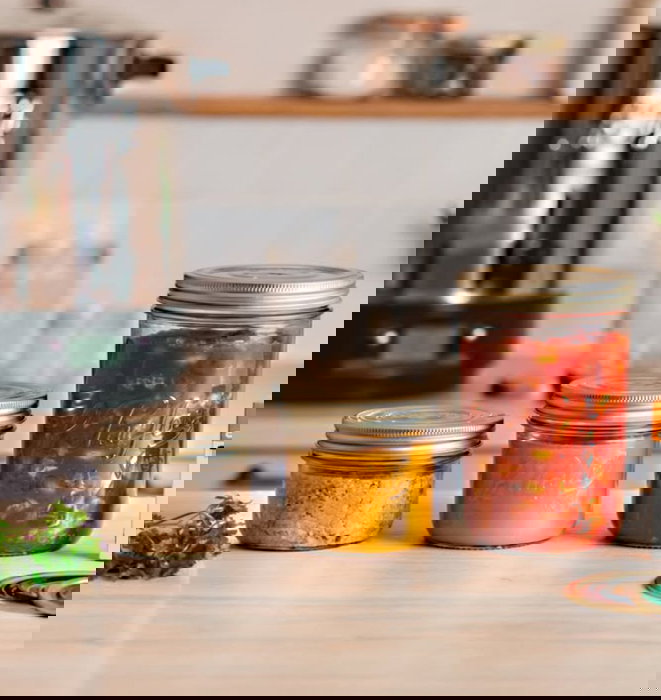 Inde Tarro Hermetico Vidrio 1000 ml ø100 mm (6 Unidades)