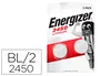Energizer Pilas Planas de Litio 3V CR2450 (Pack de 2)