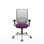 PIQUERAS Y CRESPO Silla de oficina Zulema Morado y Blanco