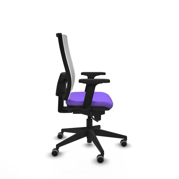 PIQUERAS Y CRESPO Silla de oficina Horna con mecanismo Sincro, Lila y Blanco PIQUERAS Y CRESPO Silla de oficina Horna con mecanismo Sincro, Lila y Blanco