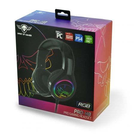 Auriculares Gaming con Micrófono Spirit of Gamer PRO-H8/ Jack 3.5