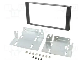 ACV Bastidor de montaje de radio 2 DIN para Subaru en brillo negro