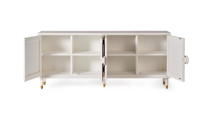 Giner Y Colomer Aparador Madera de Mango Blanco 190 cm Dora2