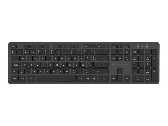 Conceptronic ORAZIO01ES Teclado y Ratón Inalámbrico QWERTY Español Negro