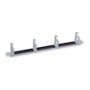 ROLINE Placa frontal de 19 pulgadas 48,26 cm con 4 ojales y pasacables tipo cepillo RAL 7035 Lichtgrau