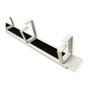 ROLINE Placa frontal de 19 pulgadas 48,26 cm con 4 ojales y pasacables tipo cepillo RAL 7035 Lichtgrau