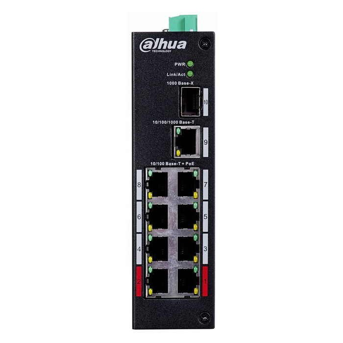 Dahua PFS3110-8ET-96-V2 Switch de 10 puertos con 8 puertos PoE larga distancia 250m Dahua PFS3110-8ET-96-V2 Switch de 10 puertos con 8 puertos PoE larga distancia 250m