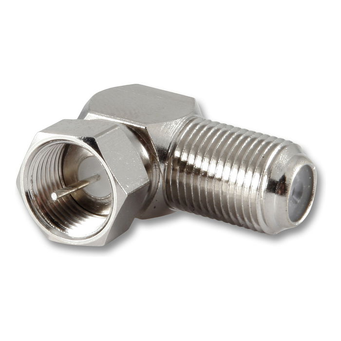 Kathrein EMU 02 F-Stecker gewinkelt para Conector F Macho/Hembra, Plata Kathrein EMU 02 F-Stecker gewinkelt para Conector F Macho/Hembra, Plata