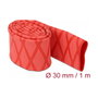 DeLOCK Tubo termorretráctil Rojo con Patrón en X Antideslizante 1 m x 30 mm