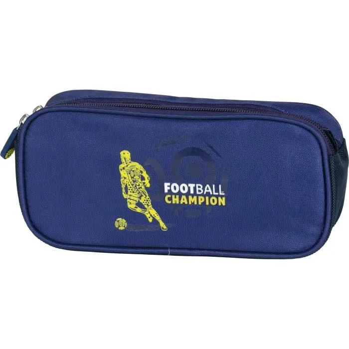 Escriptorios - Tote Escolar League 1 Tatoo - Estuche Rectangular 22x10x6 cm - Almacenamiento Lápices - Azul Marino - Material Poliéster Escriptorios - Tote Escolar League 1 Tatoo - Estuche Rectangular 22x10x6 cm - Almacenamiento Lápices - Azul Marino - Material Poliéster