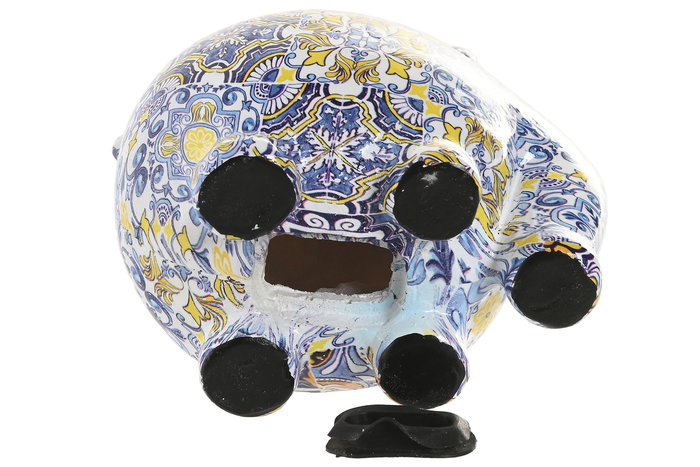 DKD Home Decor Hucha Mediterraneo Multicolor 2 Unidades 11 x 11 x 14 cm