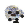DKD Home Decor Set de 2 Huchas de Resina Multicolor 14x11x11 cm