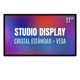Apple Studio Display 27" - Pantalla Retina 5K 5120x2880, Cámara 12MP Center Stage, Altavoces 6, Thunderbolt 5, USB-C, Compatible con Mac e iPad