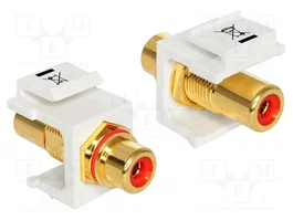 DeLOCK 86308 Módulo Keystone RCA Rojo