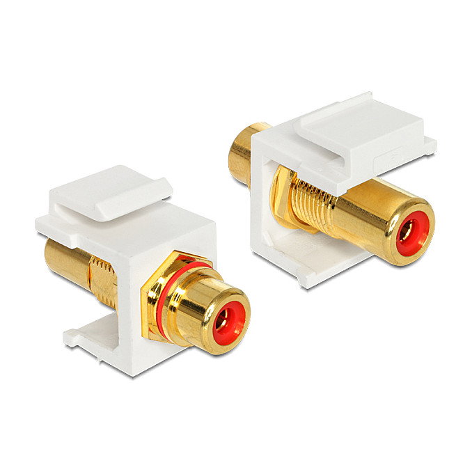 DeLOCK 86308 Módulo Keystone Cinch RCA Rojo DeLOCK 86308 Módulo Keystone Cinch RCA Rojo