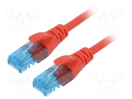 DIGITUS Patch cord Cat 5e U/UTP 0,25m rojo