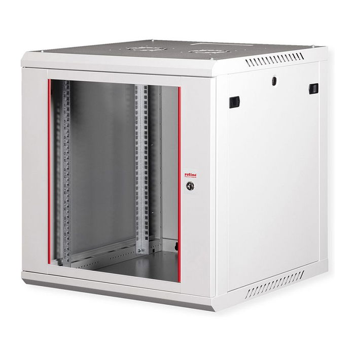 ROLINE 26.21.0131 Bastidor de Pared 12U 600x600mm, Rack 19 Pulgadas Gris con Puerta de Vidrio, 80kg Capacidad, Acero, IP20, Montaje Incluido ROLINE 26.21.0131 Bastidor de Pared 12U 600x600mm, Rack 19 Pulgadas Gris con Puerta de Vidrio, 80kg Capacidad, Acero, IP20, Montaje Incluido