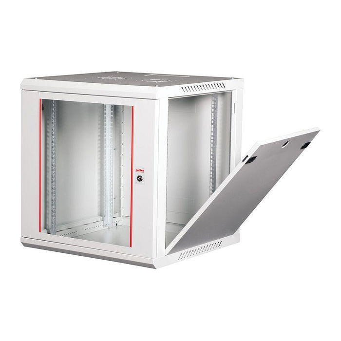 ROLINE 26.21.0131 Bastidor de Pared 12U 600x600mm, Rack 19 Pulgadas Gris con Puerta de Vidrio, 80kg Capacidad, Acero, IP20, Montaje Incluido ROLINE 26.21.0131 Bastidor de Pared 12U 600x600mm, Rack 19 Pulgadas Gris con Puerta de Vidrio, 80kg Capacidad, Acero, IP20, Montaje Incluido