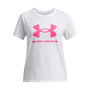 Camiseta de Manga Corta Infantil Under Armour Big Logo Blanco 11-12 Años