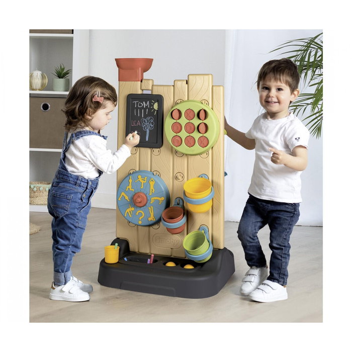 Smoby Life Muro de actividades con 6 actividades y 29 accesorios
