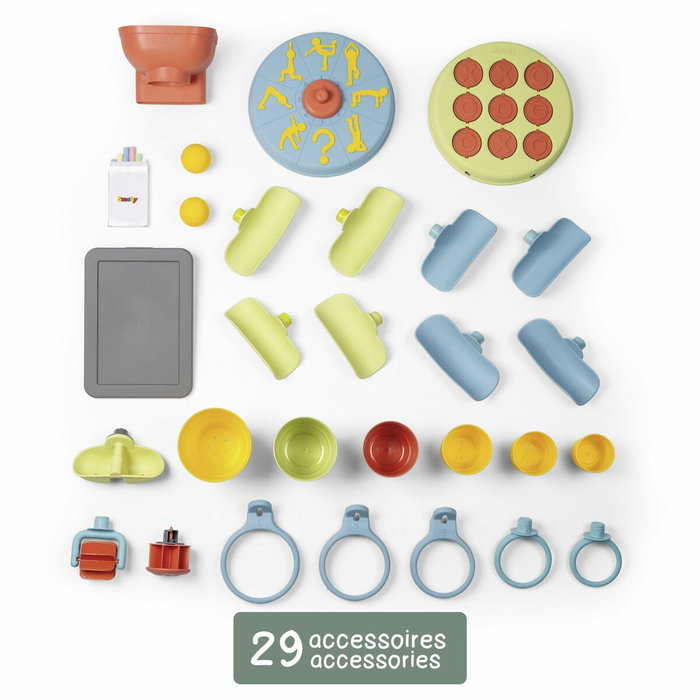 Smoby Life Muro de actividades con 6 actividades y 29 accesorios