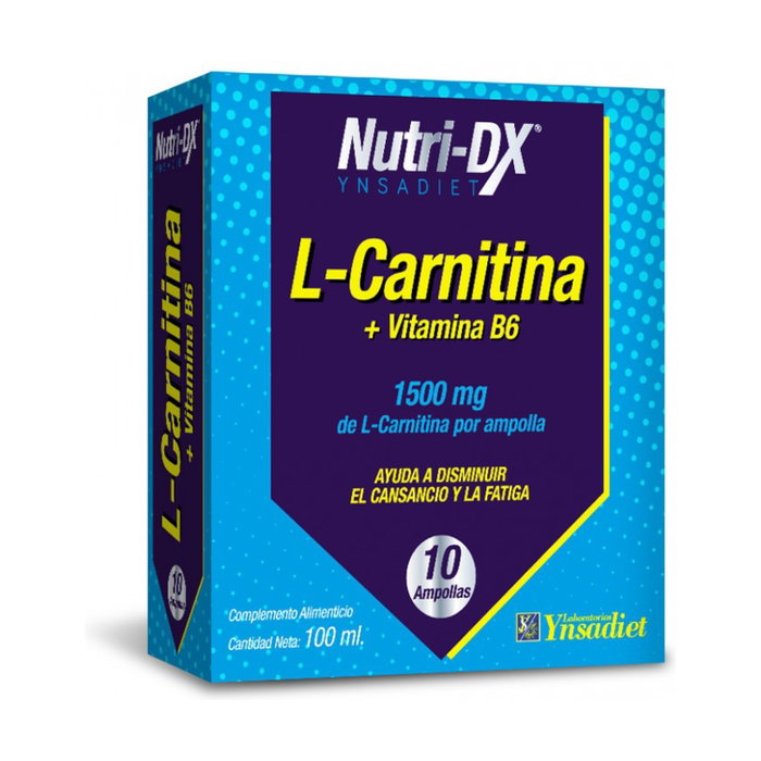 YNSADIET L-Carnitina 1500mg + Vitamina B6 10 ampollas