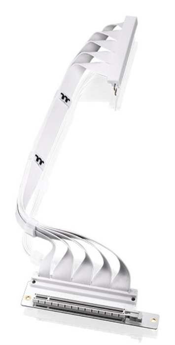 Thermaltake Cable Riser Dual 90 Grados PCI-E 4.0 400mm Snow Thermaltake Cable Riser Dual 90 Grados PCI-E 4.0 400mm Snow