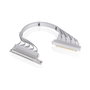 Thermaltake AC-077-CO6OTN-C1 Cable Riser PCI-E 4.0 Dual Angulo 90 Grados 400 mm (4 m) Color Blanco para Tarjeta de Video