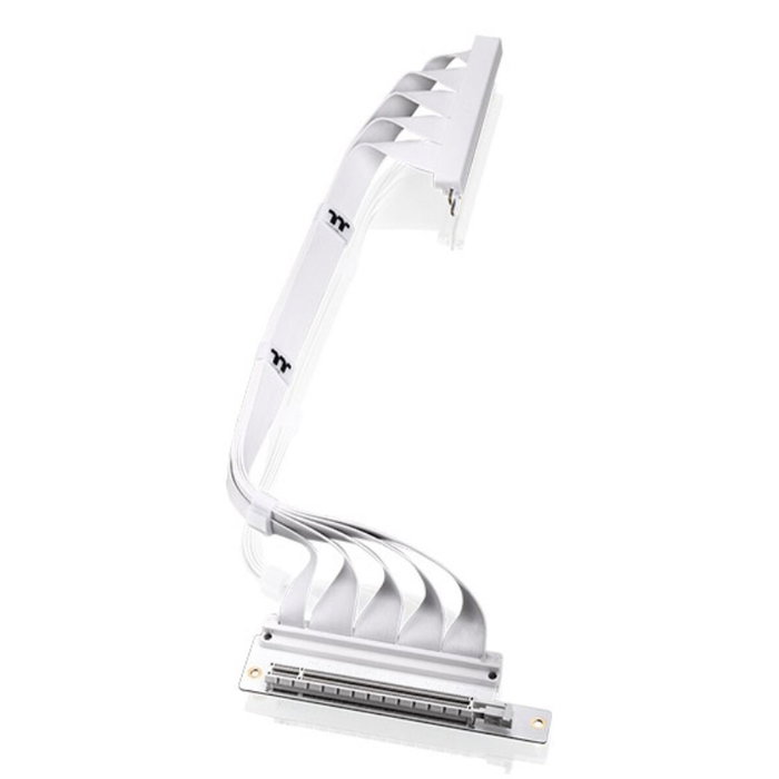 Thermaltake Cable Riser Dual 90 Grados PCI-E 4.0 400mm Snow Thermaltake Cable Riser Dual 90 Grados PCI-E 4.0 400mm Snow