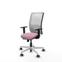 PIQUERAS Y CRESPO Silla de oficina Zulema Rosa y Blanco
