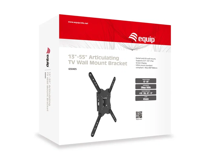 Equip Soporte de Pared Articulado 650405 para Pantallas de 13 a 55 pulgadas
